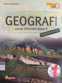 Image of GEOGRAFI  SMA/MA Kls X Peminatan Kurikulum 2013