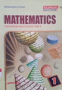 Image of Mathematics for Senior High School Year x  Based on ktsp2013
